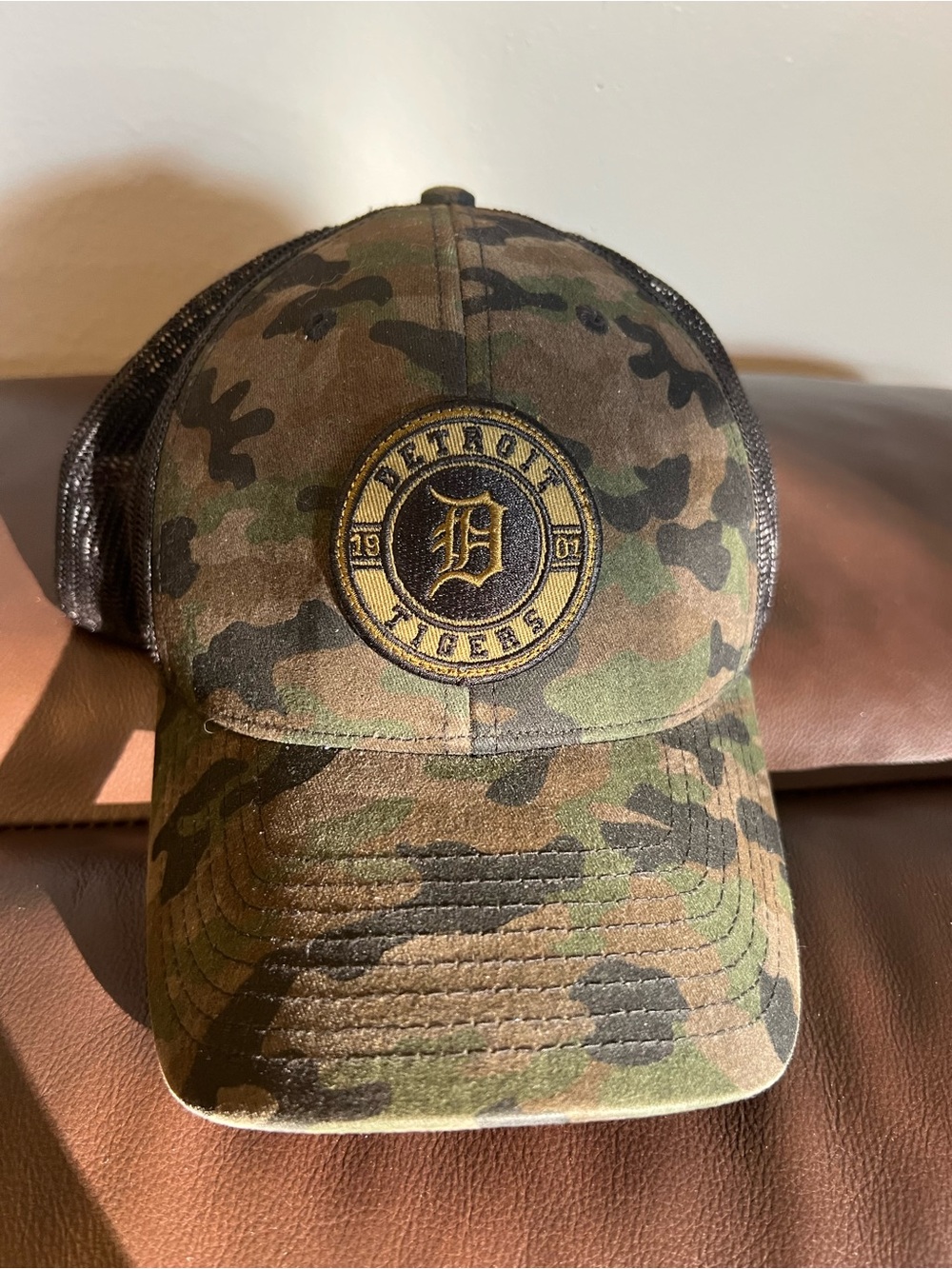 Detroit Tigers Camo Trucker Hat